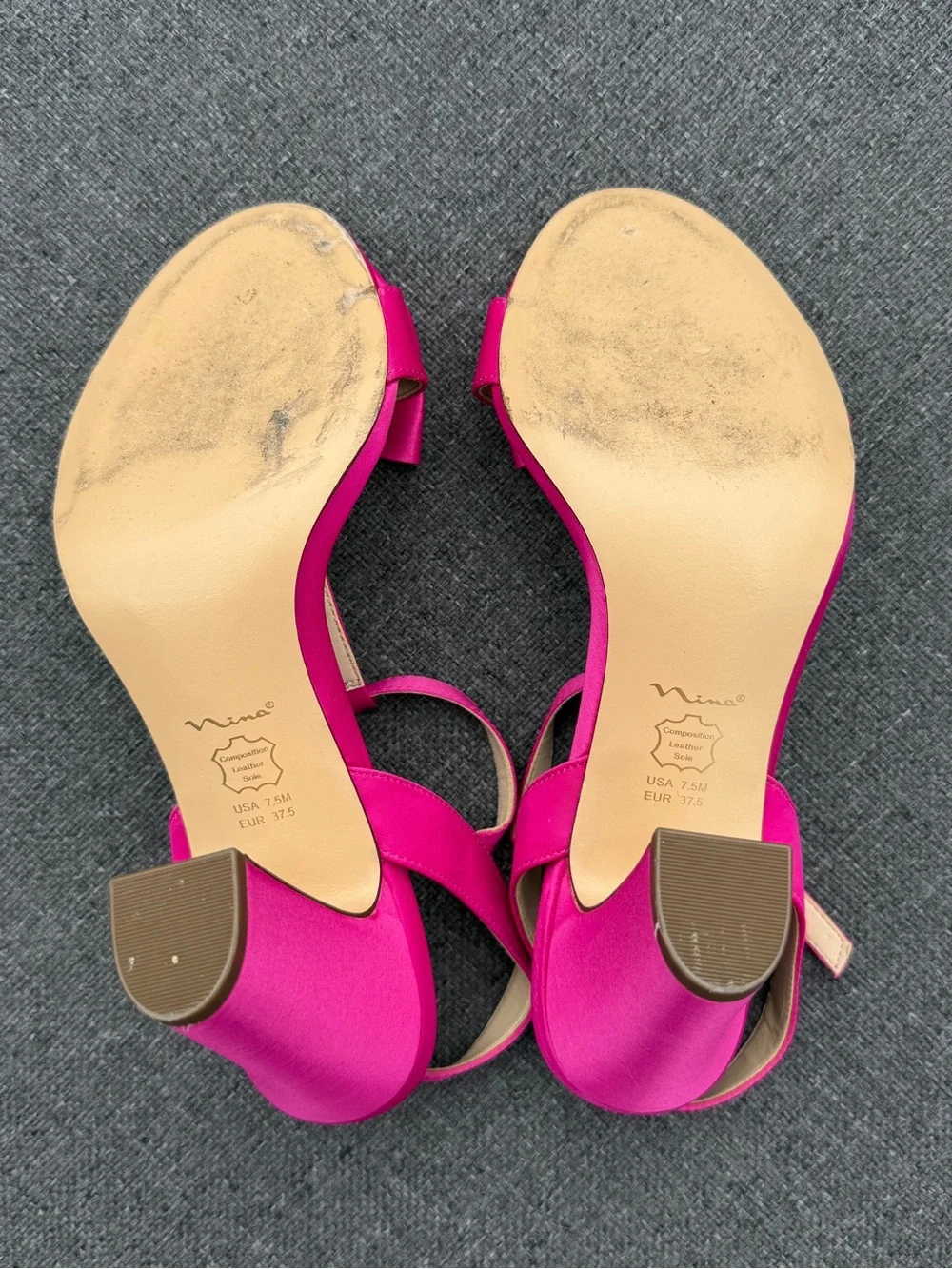 Nina Pink Bow T-Strap Heeled Sandals